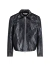 Our Legacy Collared Front Pockets Smooth Texture In Black