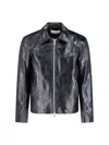 Our Legacy Collared Front Pockets Smooth Texture In Black