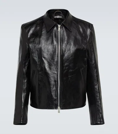OUR LEGACY MINI LEATHER BLOUSON JACKET