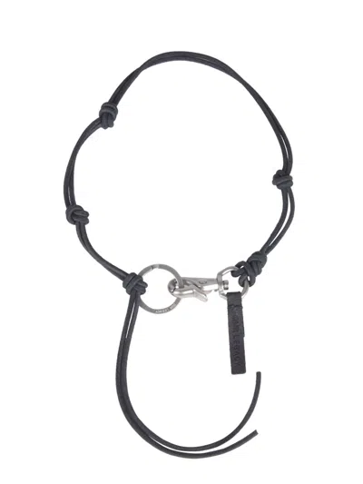 Our Legacy Mini Leather Bracelet In Multi