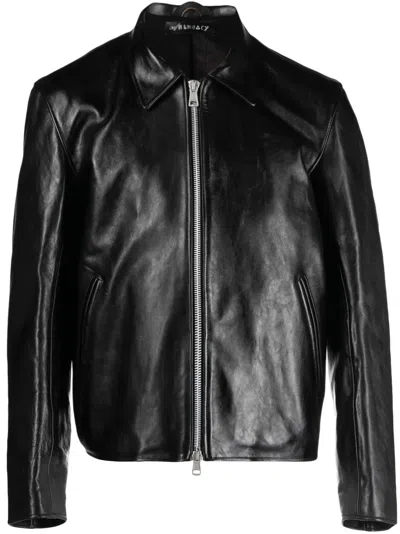OUR LEGACY MINI LEATHER ZIPPED JACKET