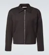 Our Legacy Zip-front Textured Jacket In Brown