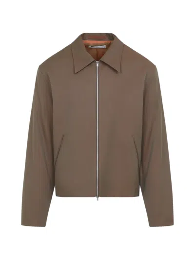 Our Legacy Mini Zipped Jacket In Brown