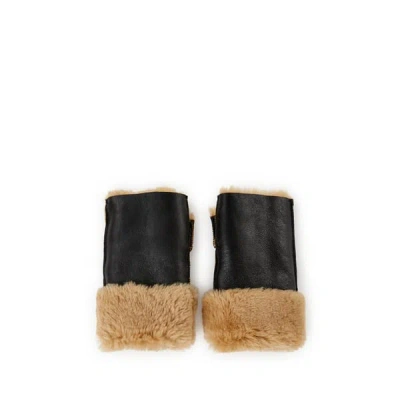 Our Legacy Mitaines En Cuir In Black