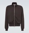 Our Legacy Mob Ribbed-knit Cotton-blend Bomber Jacket In Brown