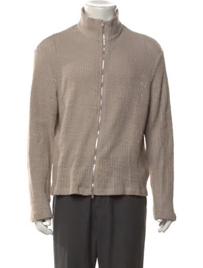 Pre-owned Our Legacy Mock Neck Long Sleeve Cardigan In Neutrals