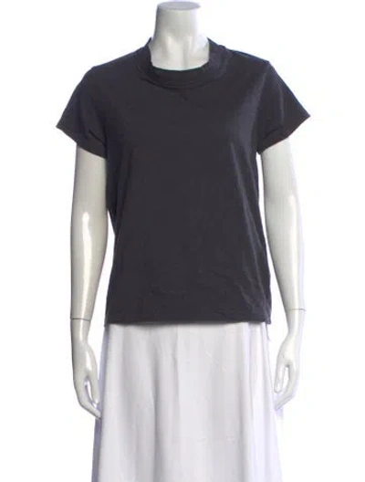 Pre-owned Our Legacy Mock Neck Short Sleeve T-shirt In Gray