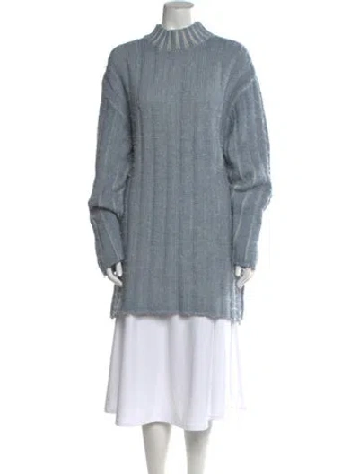 Pre-owned Our Legacy Mock Neck Sweater In Blue