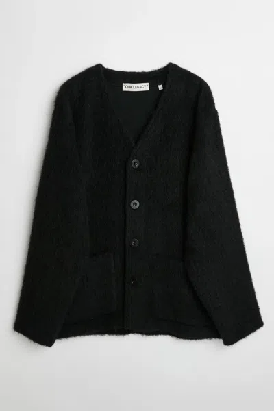 Pre-owned Our Legacy Mohair Cardigan In Black