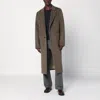 Our Legacy Moss-coloured Wool Blend Coat In Black