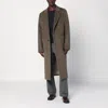 Our Legacy Moss-coloured Wool Blend Coat In Brown