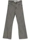Our Legacy Moto Cut In Olive Pigment Coated Weave