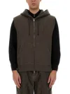 Our Legacy Hooded Vest With Front Pockets In Brown