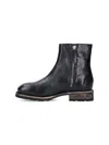 Our Legacy Motore Ankle Boots In Deep Black Leather