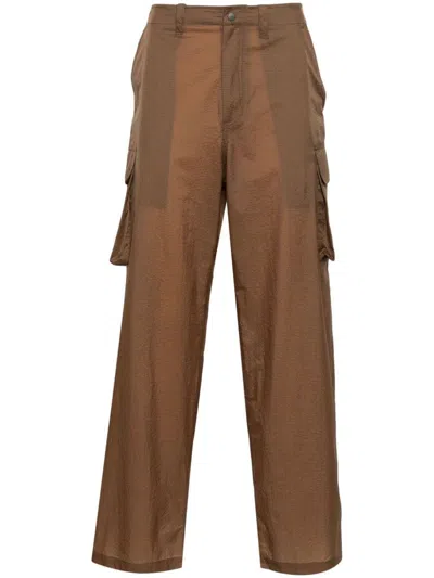 Our Legacy Ripstop Straight Cargo Trousers In Brown