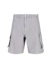 Our Legacy Straight Cargo Shorts Belt Loops In Gray