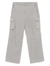 Our Legacy Mount Canvas Cargo Trousers In Stone Gravel Draping Canvas