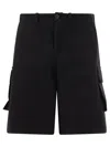 Our Legacy Mount Cotton-canvas Cargo Shorts In Black