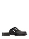 Our Legacy Ssense Exclusive Black Leather Camion Mule Loafers In Black