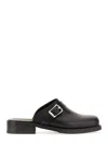 Our Legacy Ssense Exclusive Black Leather Camion Mule Loafers In Black