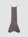 Our Legacy Naiad Dress In Chocolate Plum Rustic Lyocell