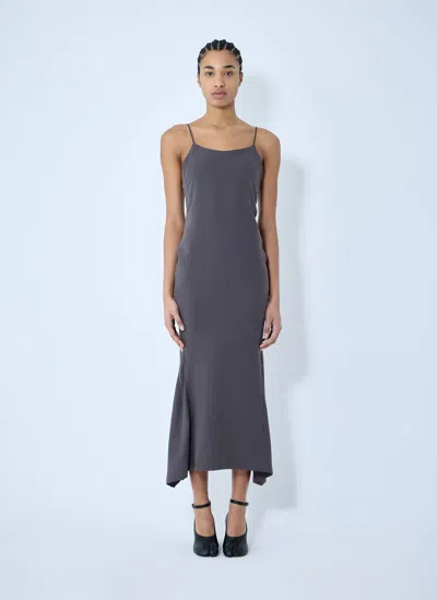 Our Legacy Naiad Maxi Dress In Chocolate Plum Rustic Lyocell