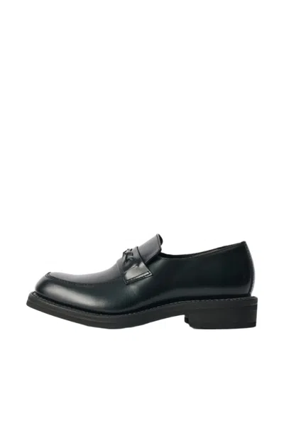 Our Legacy Nakano Shoes In Glazed Black Leather