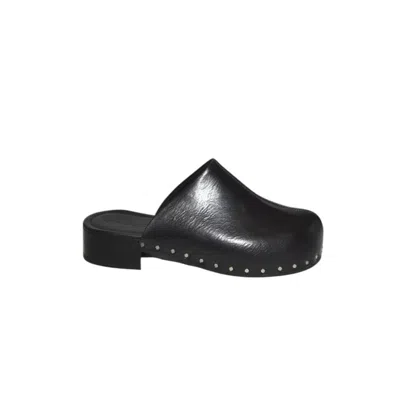 OUR LEGACY NAOTO BLACK LEATHER CLOG
