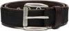 Our Legacy Navy Verge Belt In Brown