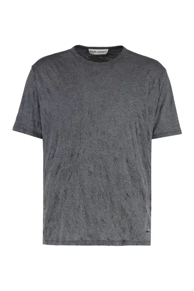OUR LEGACY OUR LEGACY NEW BOX COTTON BLEND CREW-NECK T-SHIRT