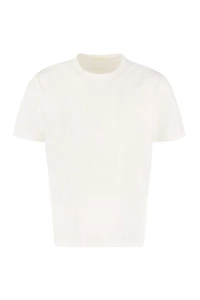 Our Legacy New Box Cotton Crew-neck T-shirt In White