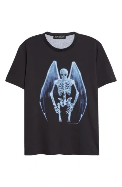 Our Legacy Mens Fallen Angel Print Graphic-print Cotton T-shirt In Multi