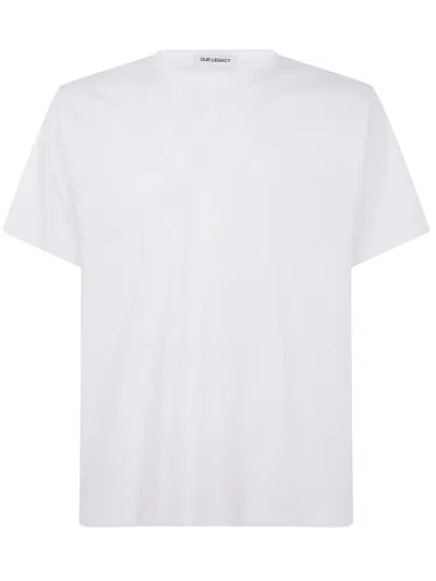 OUR LEGACY OUR LEGACY NEW BOX MENS JERSEY T-SHIRT,M2206NW 097 WHITE