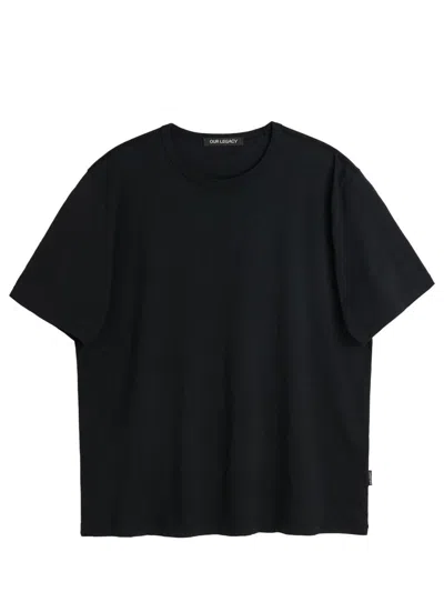Our Legacy New Box T-shirt In Black In Nero
