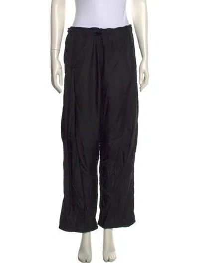 Pre-owned Our Legacy Nylon Wide Leg Pants In Black