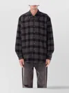 Our Legacy Long Sleeve Checked Shirt With Chest Pocket In Brown