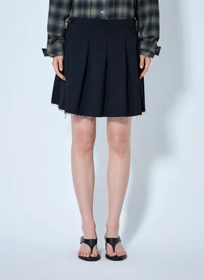 Our Legacy Object Mini Skirt In Black