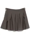 Our Legacy Object Mini Skirt In Grey