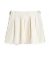 Our Legacy Object Pleated Mini Skirt In White