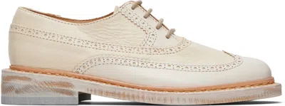 Our Legacy Off-white Brogue Parade Derbys In Neutral