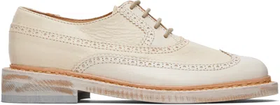 Our Legacy Off-white Brogue Parade Derbys In Neutral