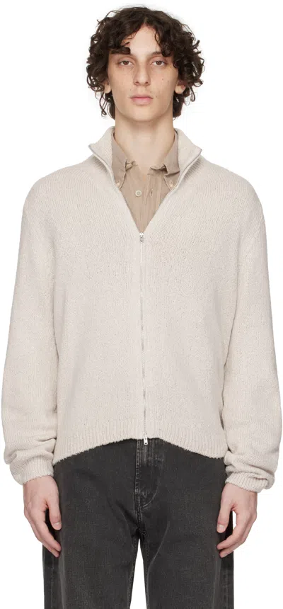 Our Legacy Off-white Float Funnel Jacket In Gray