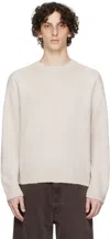 Our Legacy Round Neck Sweater Raglan Sleeves In Neutral