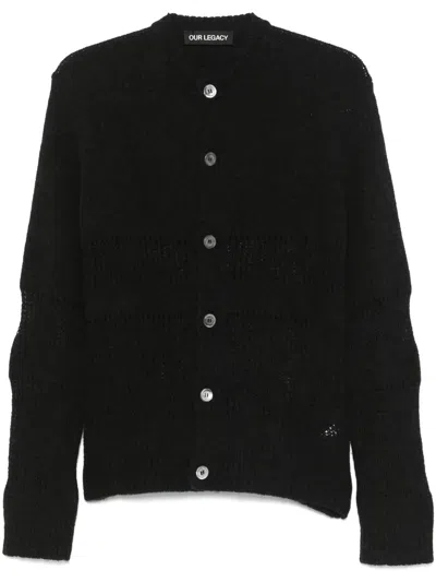 Our Legacy Opa Cardigan In Black
