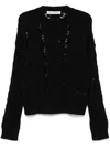 Our Legacy Cable Sonar Wool Sweater In Black