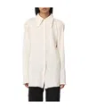 Our Legacy Open-knit Long Shirt In White