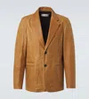 Our Legacy Camel Leather Opening Blazer In Brown