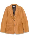 Our Legacy Opening Blazer In Camel Leather In Brown