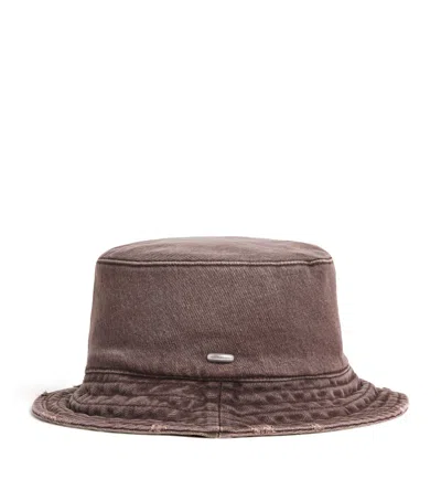 Our Legacy Organic Cotton Bucket Hat In Gray