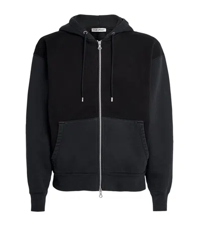 OUR LEGACY ORGANIC COTTON RASCAL HOOD ZIP-UP HOODIE